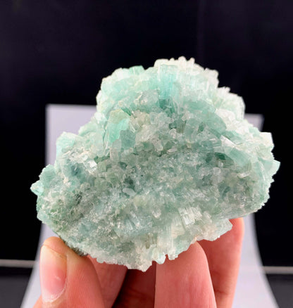 Green Tourmaline Crystals Cluster From Afghanistan - 132 Grams