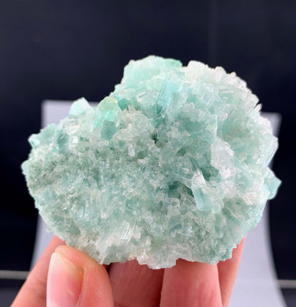 Green Tourmaline Crystals Cluster From Afghanistan - 132 Grams