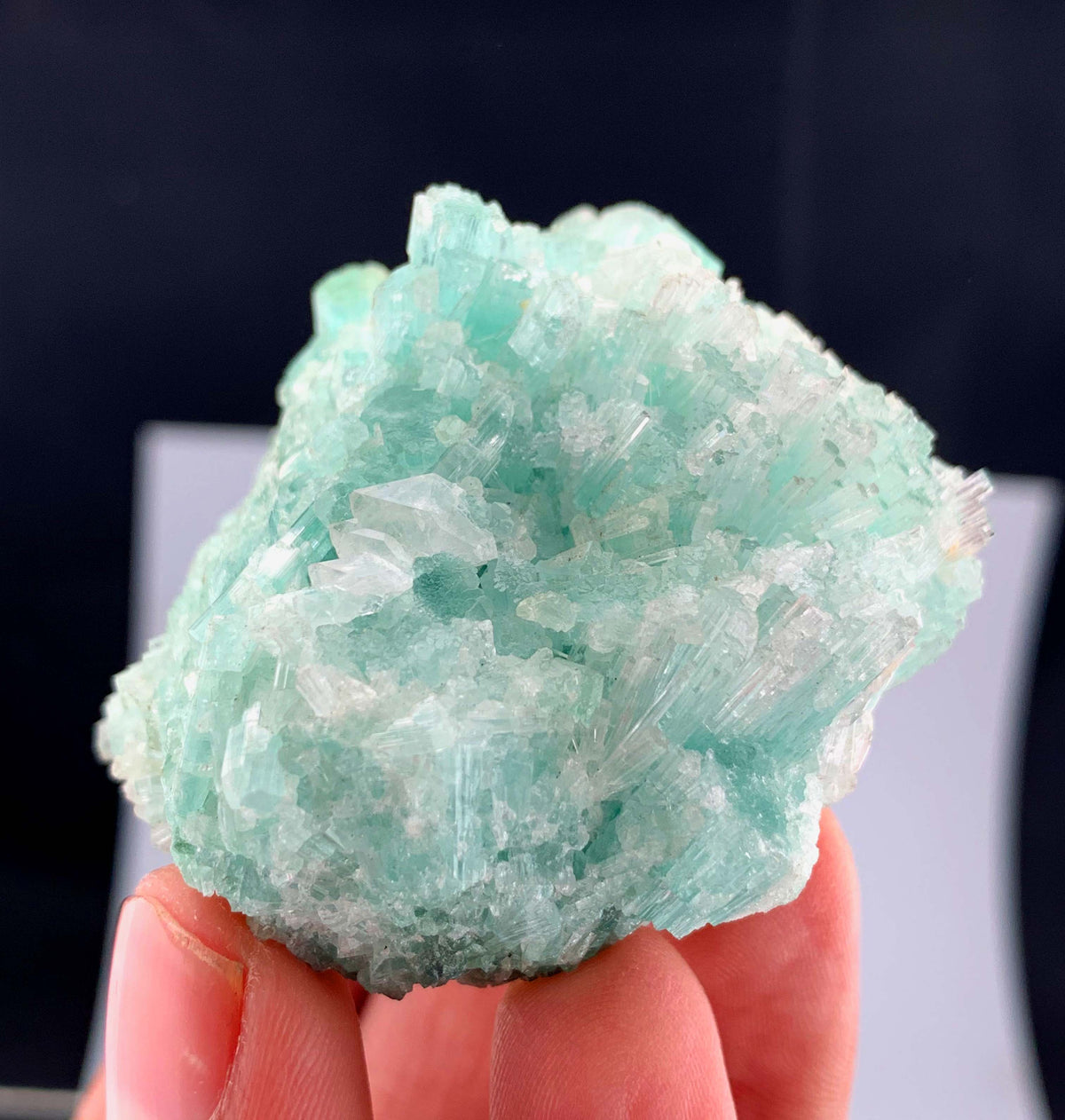 Green Tourmaline Crystals Cluster From Afghanistan - 132 Grams