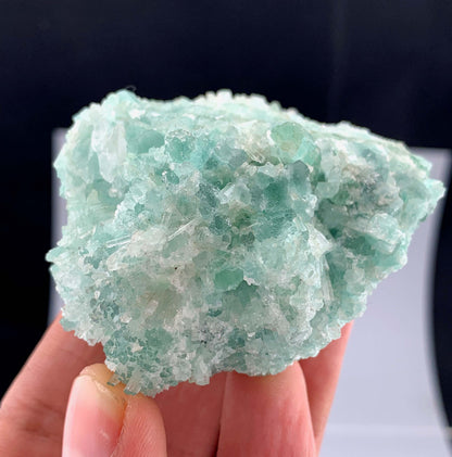 Green Tourmaline Crystals Cluster From Afghanistan - 132 Grams