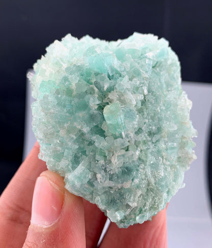 Green Tourmaline Crystals Cluster From Afghanistan - 132 Grams