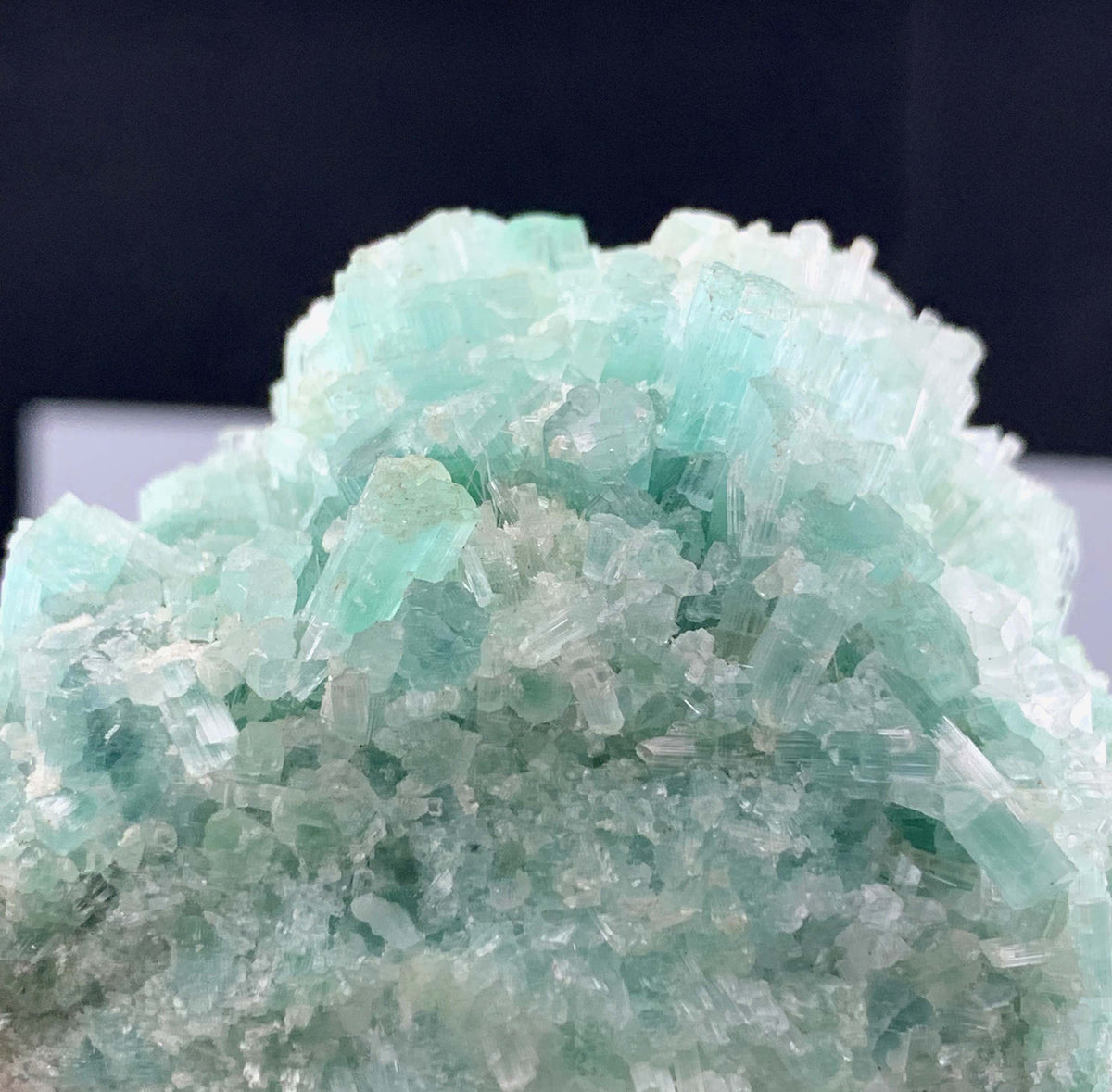 Green Tourmaline Crystals Cluster From Afghanistan - 132 Grams
