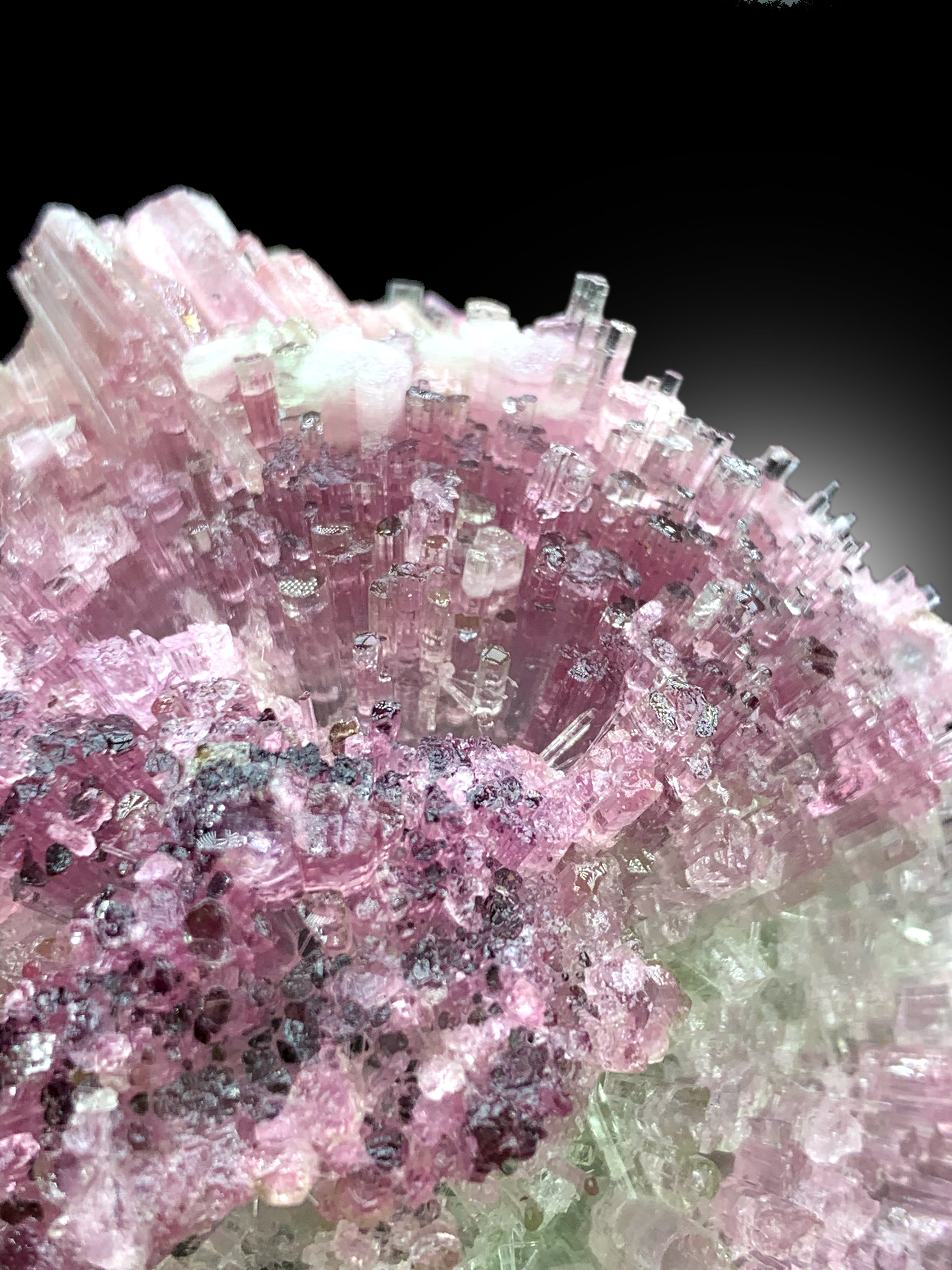 Cotton Candy Tourmaline Cluster with Quartz, Tourmaline Bunch, Crystals Cluster, Tourmaline Specimen, Afghan Tourmaline - 399 gram