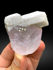 Natural Pink Morganite with Microcline Feldspar from Pakistan - 132 gram