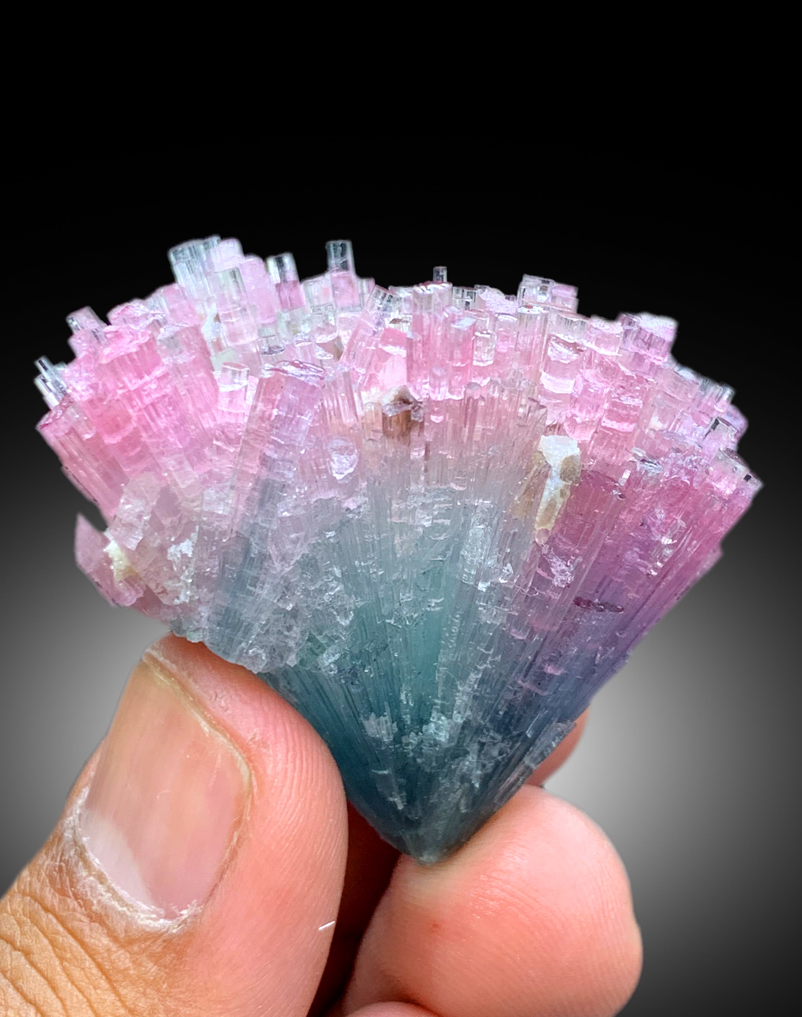 Cotton Candy Tourmaline Bunch from laghman Afghanistan - 50 gram