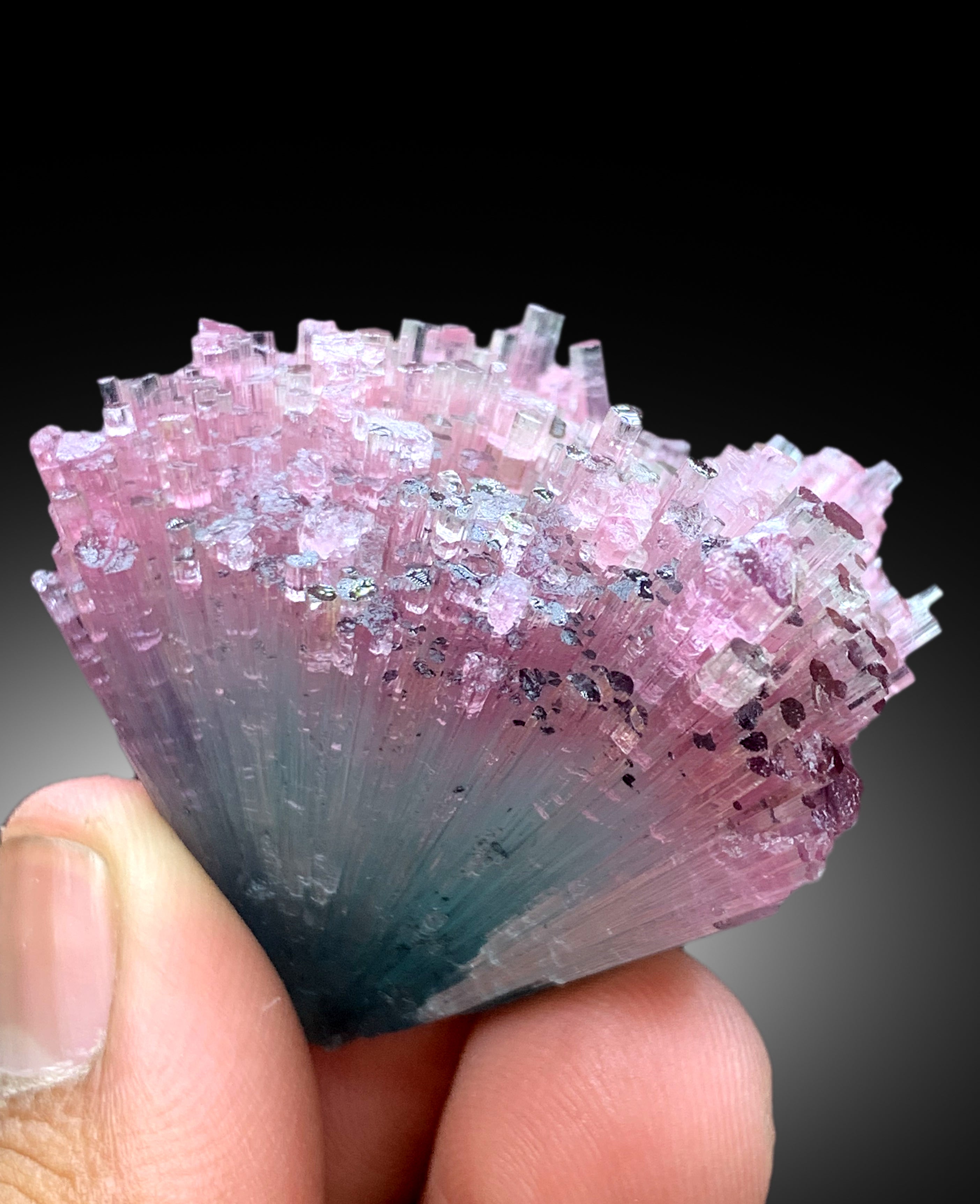 Cotton Candy Tourmaline Bunch from laghman Afghanistan - 50 gram