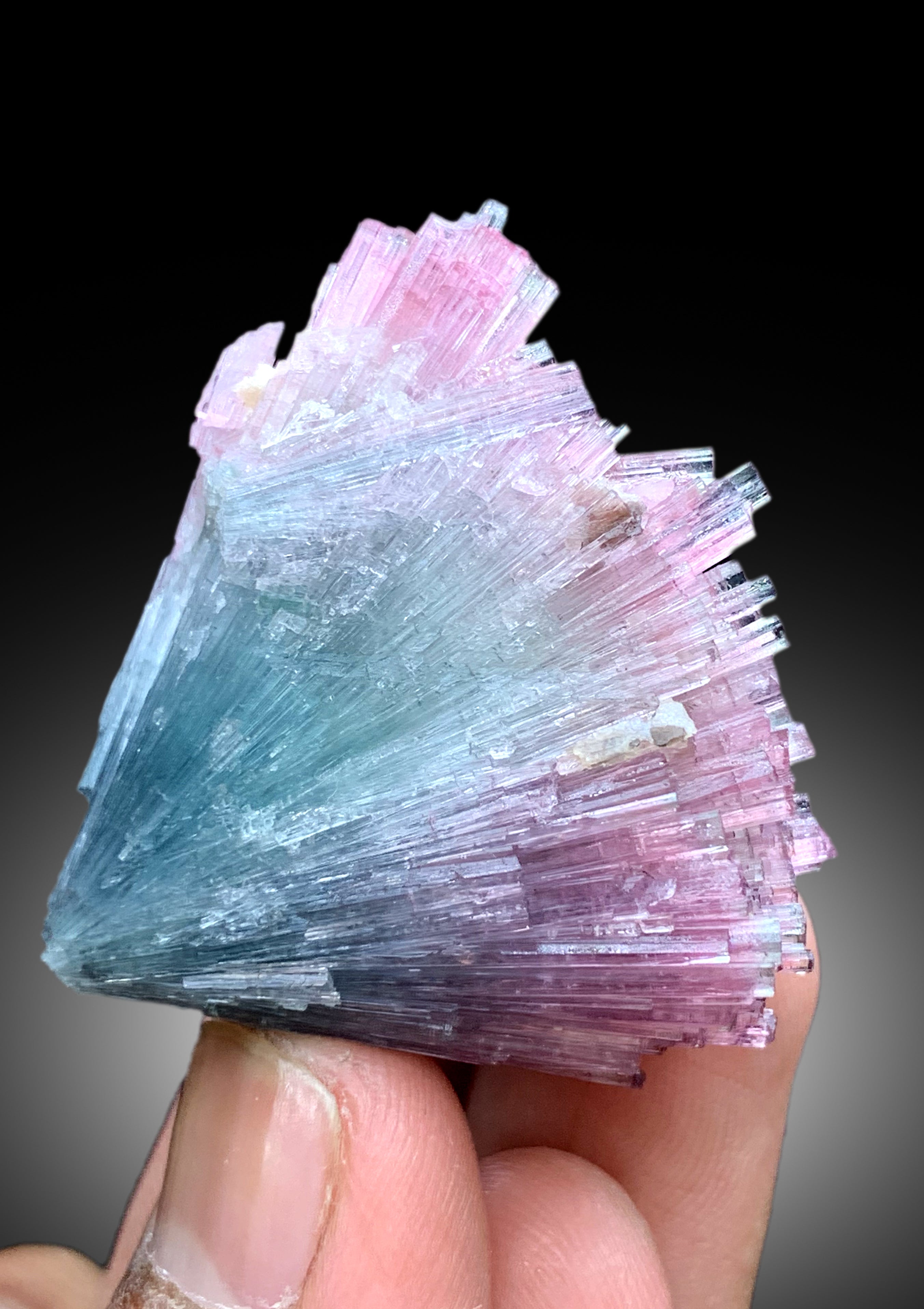 Cotton Candy Tourmaline Bunch from laghman Afghanistan - 50 gram