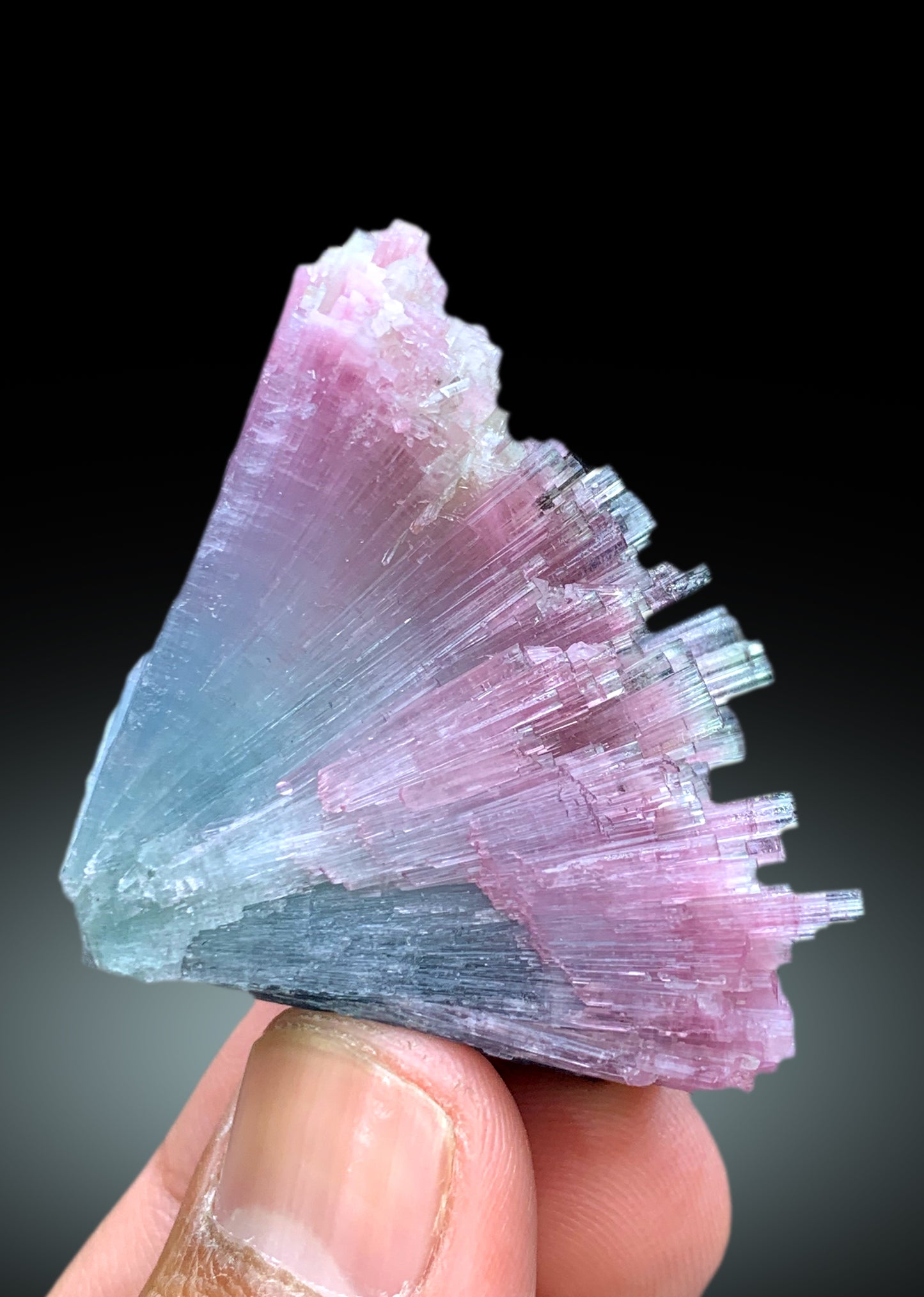Cotton Candy Tourmaline Bunch, Tourmaline Cluster, Raw Mineral, Tourmaline Specimen - 46 gram