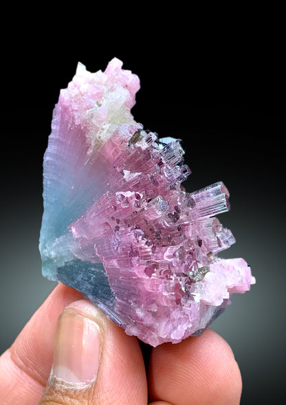 Cotton Candy Tourmaline Bunch, Tourmaline Cluster, Raw Mineral, Tourmaline Specimen - 46 gram