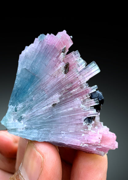 Cotton Candy Tourmaline Bunch, Tourmaline Cluster, Raw Mineral, Tourmaline Specimen - 46 gram