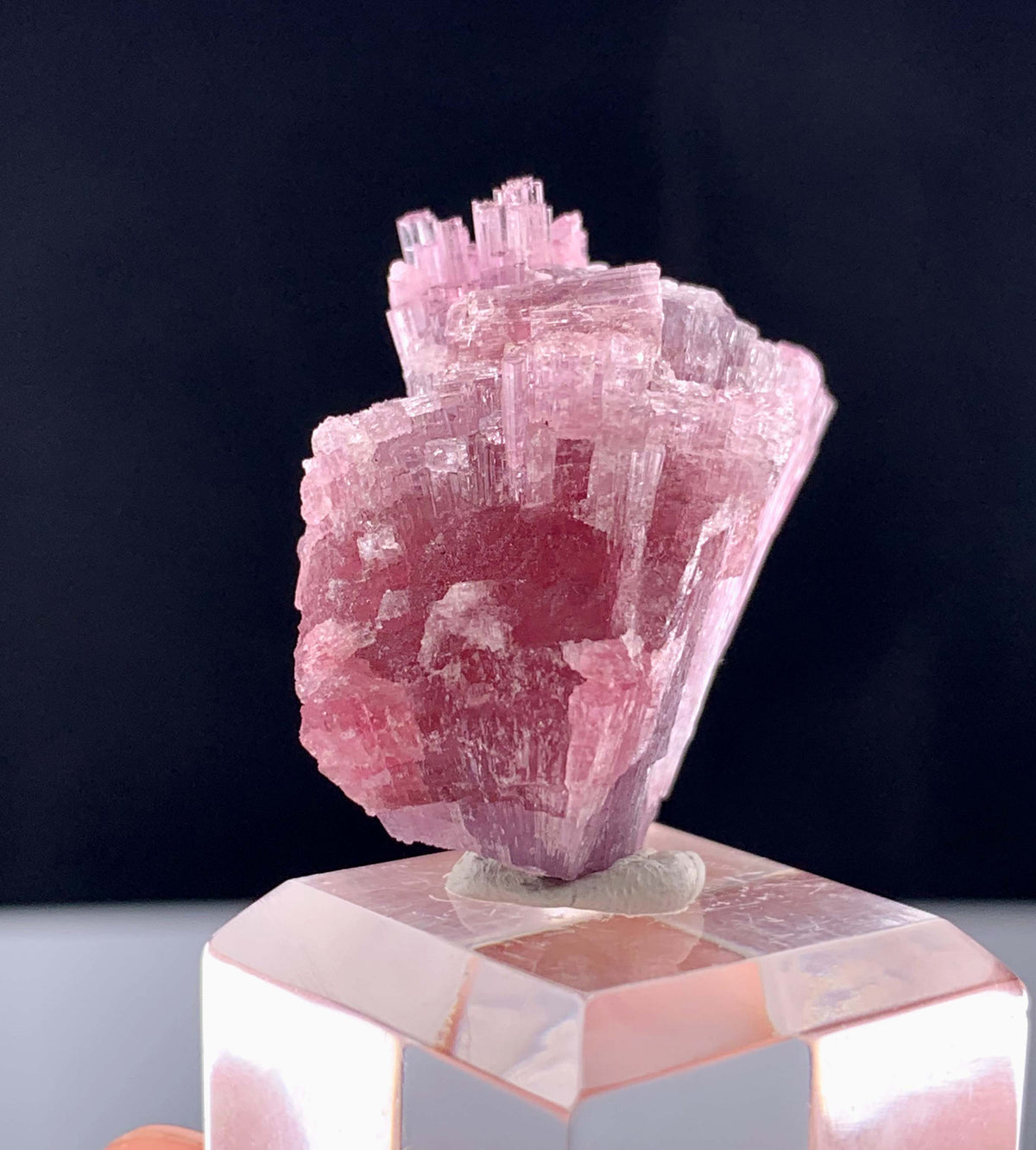 Bi-Color Cotton Candy Tourmaline Cluster From Afghanistan - 12 Grams