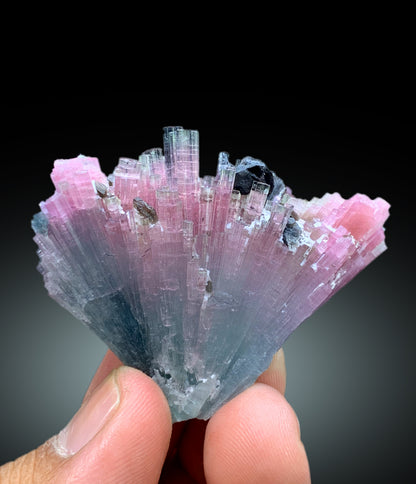 Cotton Candy Tourmaline Bunch, Tourmaline Cluster, Raw Mineral, Tourmaline Specimen - 46 gram