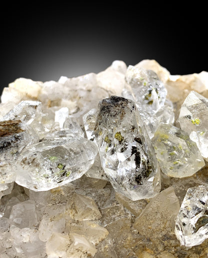 Fluorescent Petroleum and Anthraxolite Inslusions Diamond Quartz, Rare Quartz Specimen, Quartz from Baluchistan, Pakistan - 632 gram