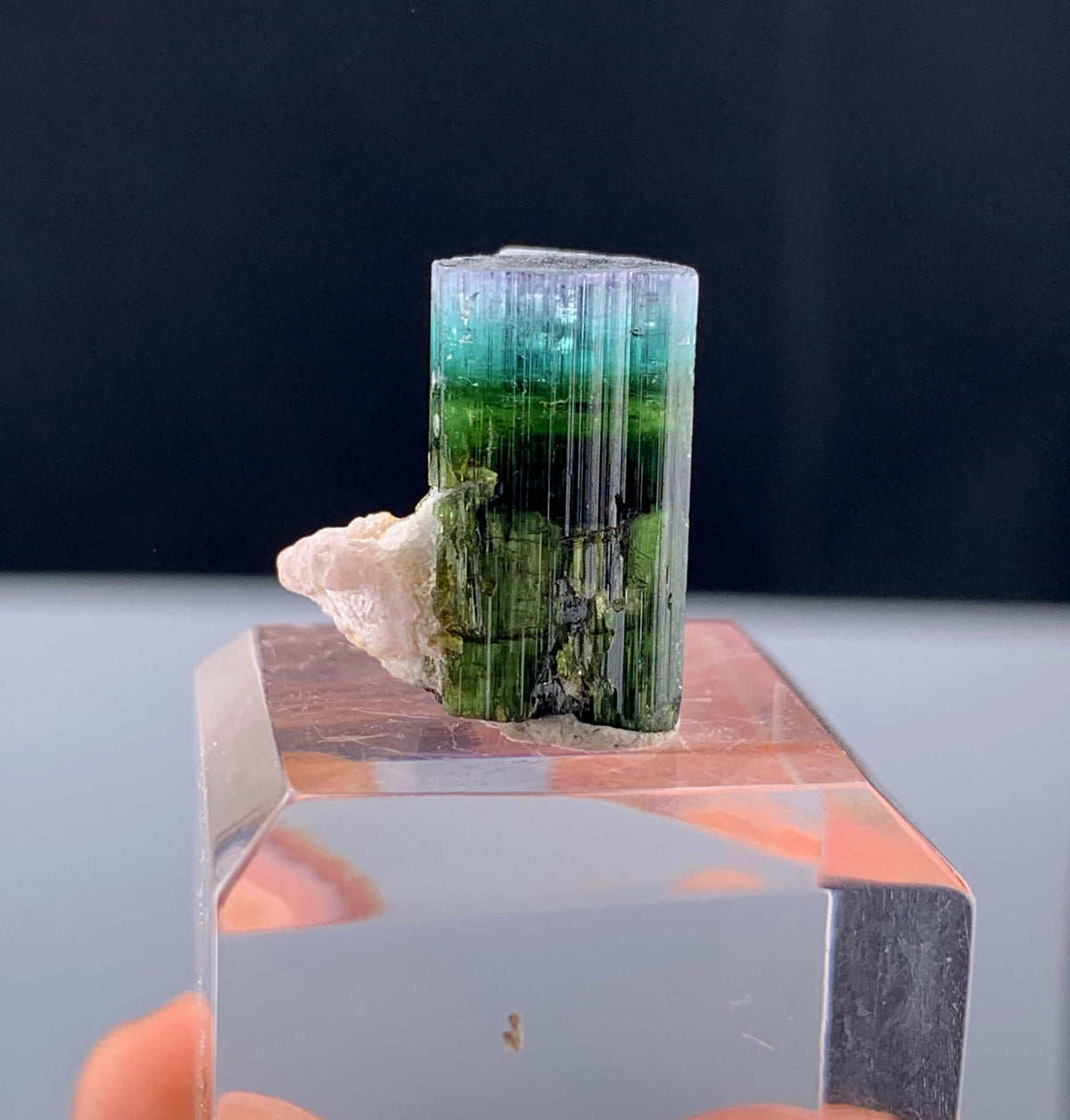 Tricolor Tourmaline Crystal From Pakistan - 13.35 Carats
