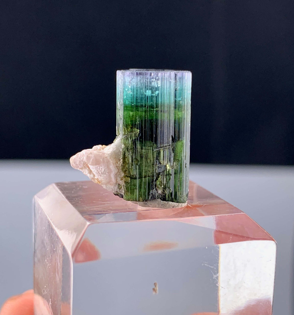 Tricolor Tourmaline Crystal From Pakistan - 13.35 Carats