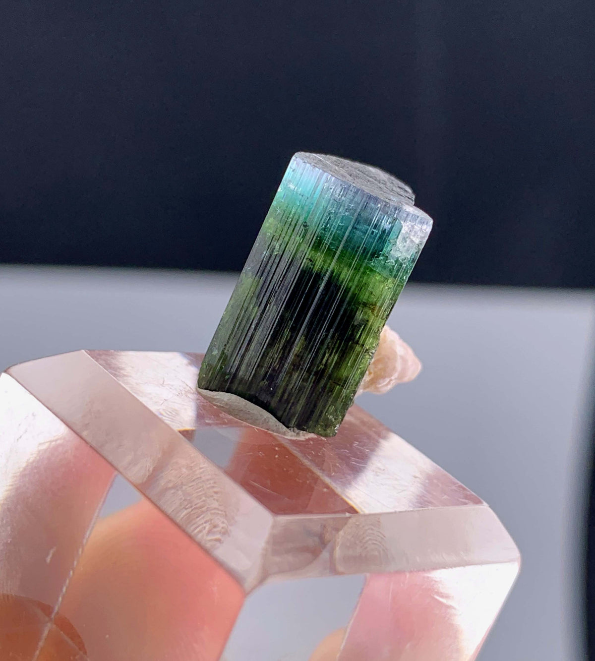 Tricolor Tourmaline Crystal From Pakistan - 13.35 Carats