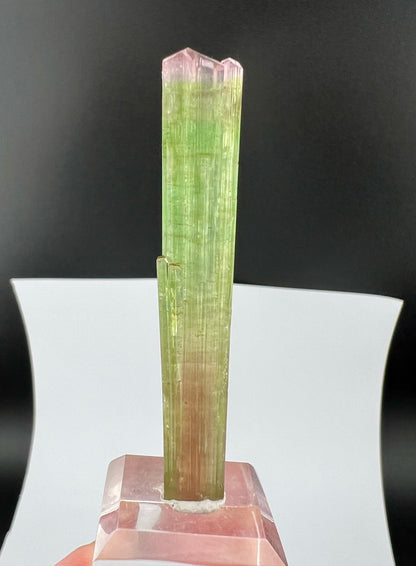 Blue Aquamarine Crystals With Schorl Spray And Feldspar From Pakistan - 92 Grams
