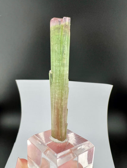 Blue Aquamarine Crystals With Schorl Spray And Feldspar From Pakistan - 92 Grams