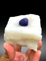 Ink Blue Color Lapis Lazuli on Matrix from Badakhshan Afghanistan - 488 gram