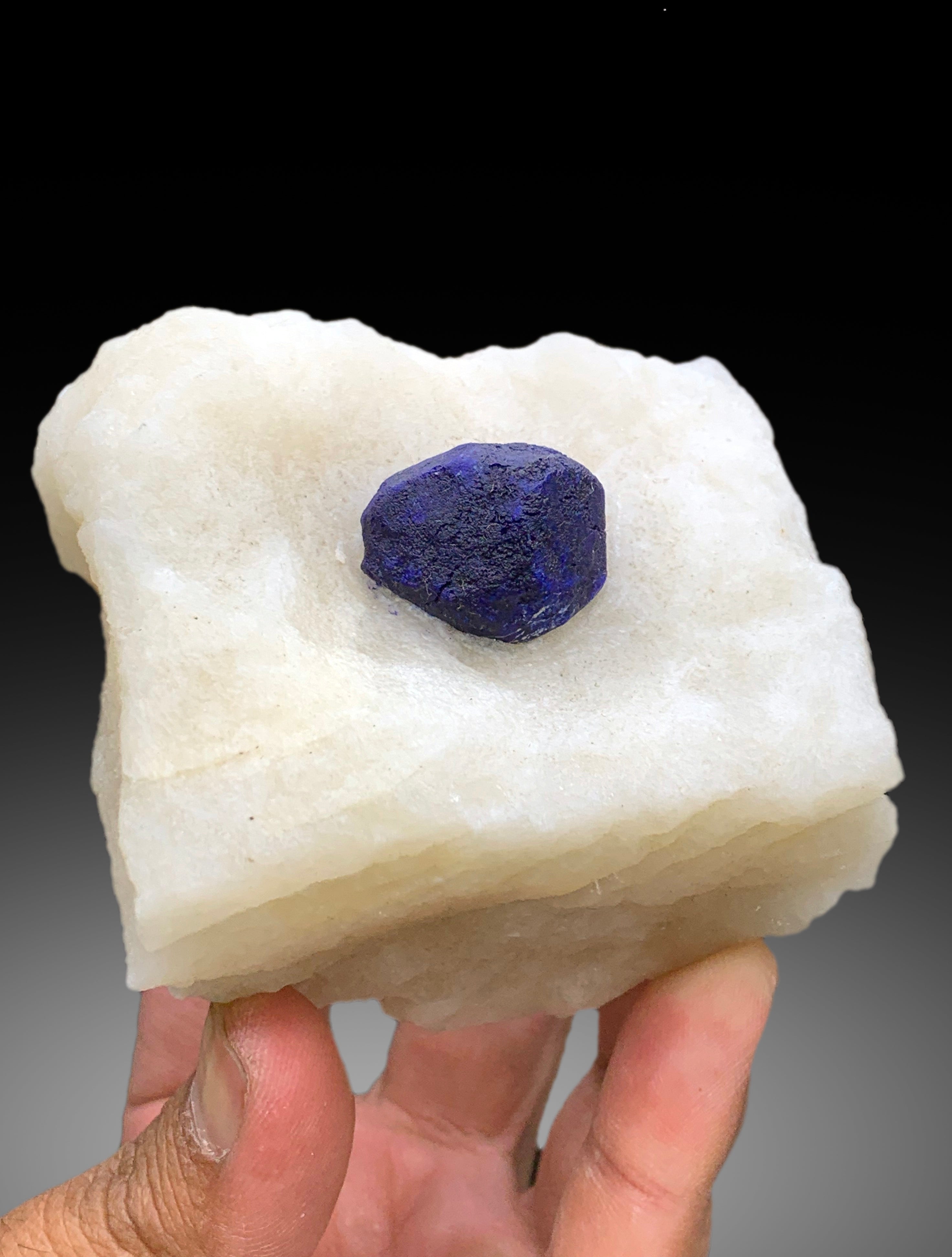 Ink Blue Color Lapis Lazuli on Matrix from Badakhshan Afghanistan - 488 gram