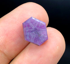 Rare Pink Kashmir Sapphire Trapiche Slice  - 6.60 Carats, 12*10*04 mm