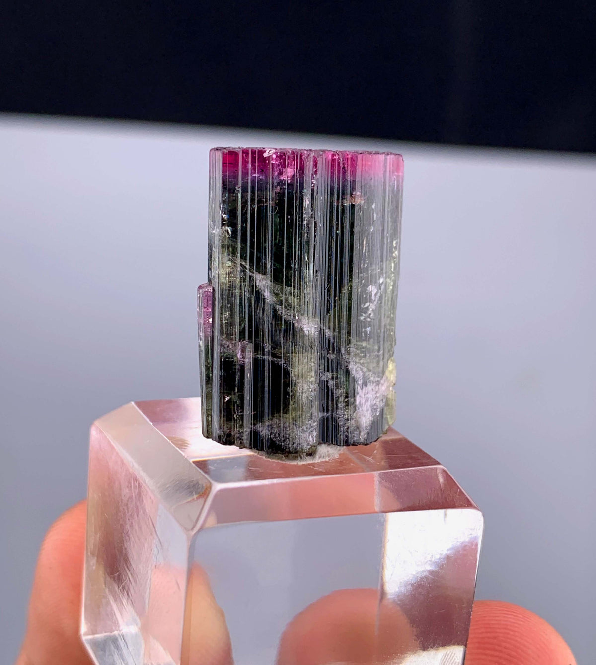 Bi-color Tourmaline Crystal From Afghanistan - 9 Grams