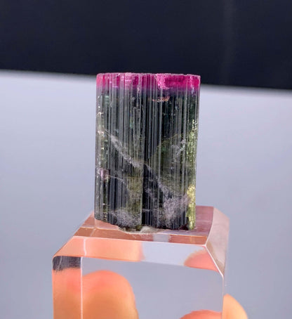 Bi-color Tourmaline Crystal From Afghanistan - 9 Grams