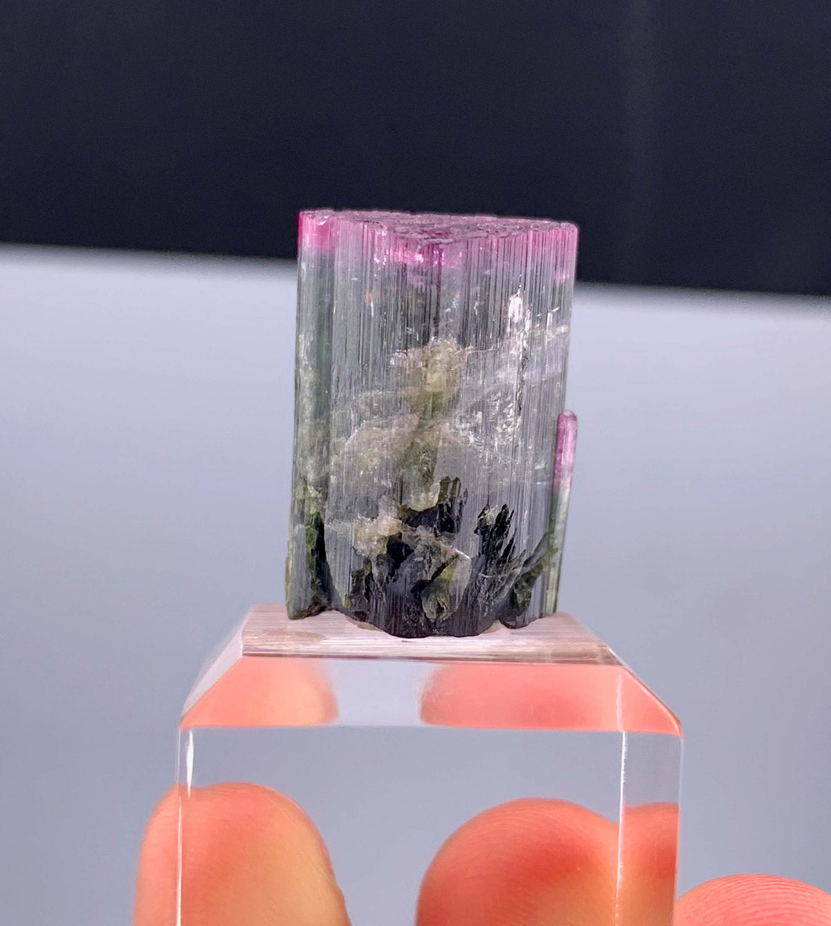 Bi-color Tourmaline Crystal From Afghanistan - 9 Grams