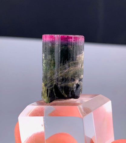 Bi-color Tourmaline Crystal From Afghanistan - 9 Grams