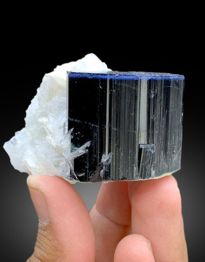 Blue Cap Tourmaline with Cleavelandite Albite from Paprok Afghanistan - 167 gram