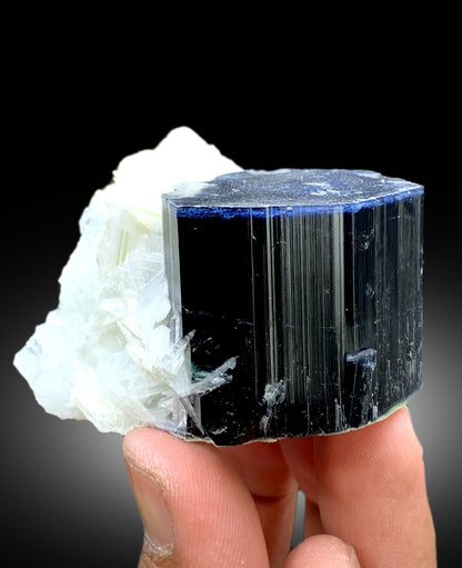 Blue Cap Tourmaline with Cleavelandite Albite from Paprok Afghanistan - 167 gram