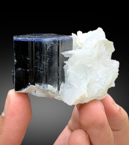 Blue Cap Tourmaline with Cleavelandite Albite from Paprok Afghanistan - 167 gram