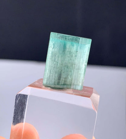 Rare Cats eye Green Tourmaline Crystal From Afghanistan - 23.80 Carats