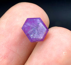 Rare Pink Kashmir Sapphire Trapiche Slice - 4.00 Carats, 08*07*05 mm
