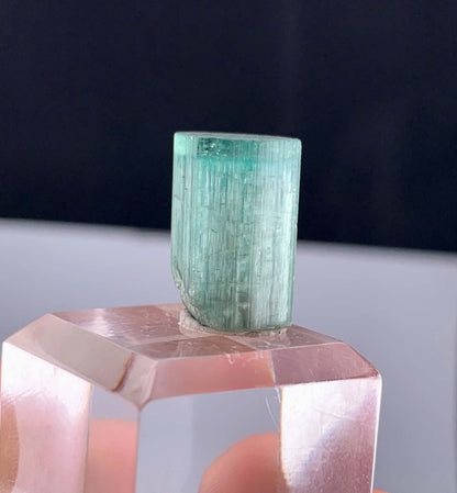 Rare Cats eye Green Tourmaline Crystal From Afghanistan - 23.80 Carats