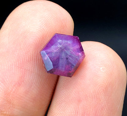 Rare Pink Kashmir Sapphire Trapiche Slice - 4.80 Carats, 10*09*05 mm