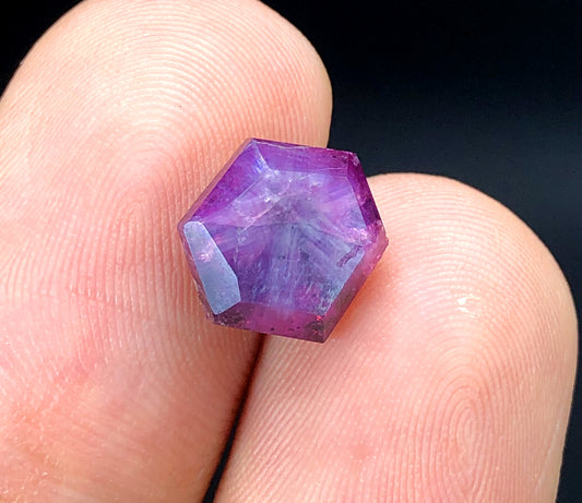 Rare Pink Kashmir Sapphire Trapiche Slice - 4.80 Carats, 10*09*05 mm