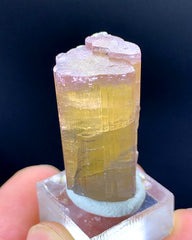 Pink Cap Orange Color Tourmaline Crystal from Paprok Afghanistan - 12 gram