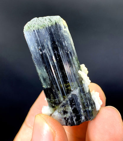 Purple Cap Tourmaline with Albite from Paprok Afghanistan - 32 gram