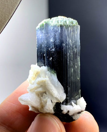 Purple Cap Tourmaline with Albite from Paprok Afghanistan - 32 gram
