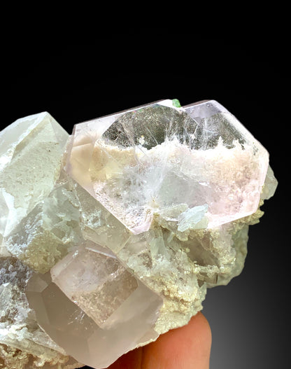 Pink Morganite Crystals with Quartz, Green Tourmalines and Lepidolite, Morganite Specimen, Fine Mineral - 625 gram