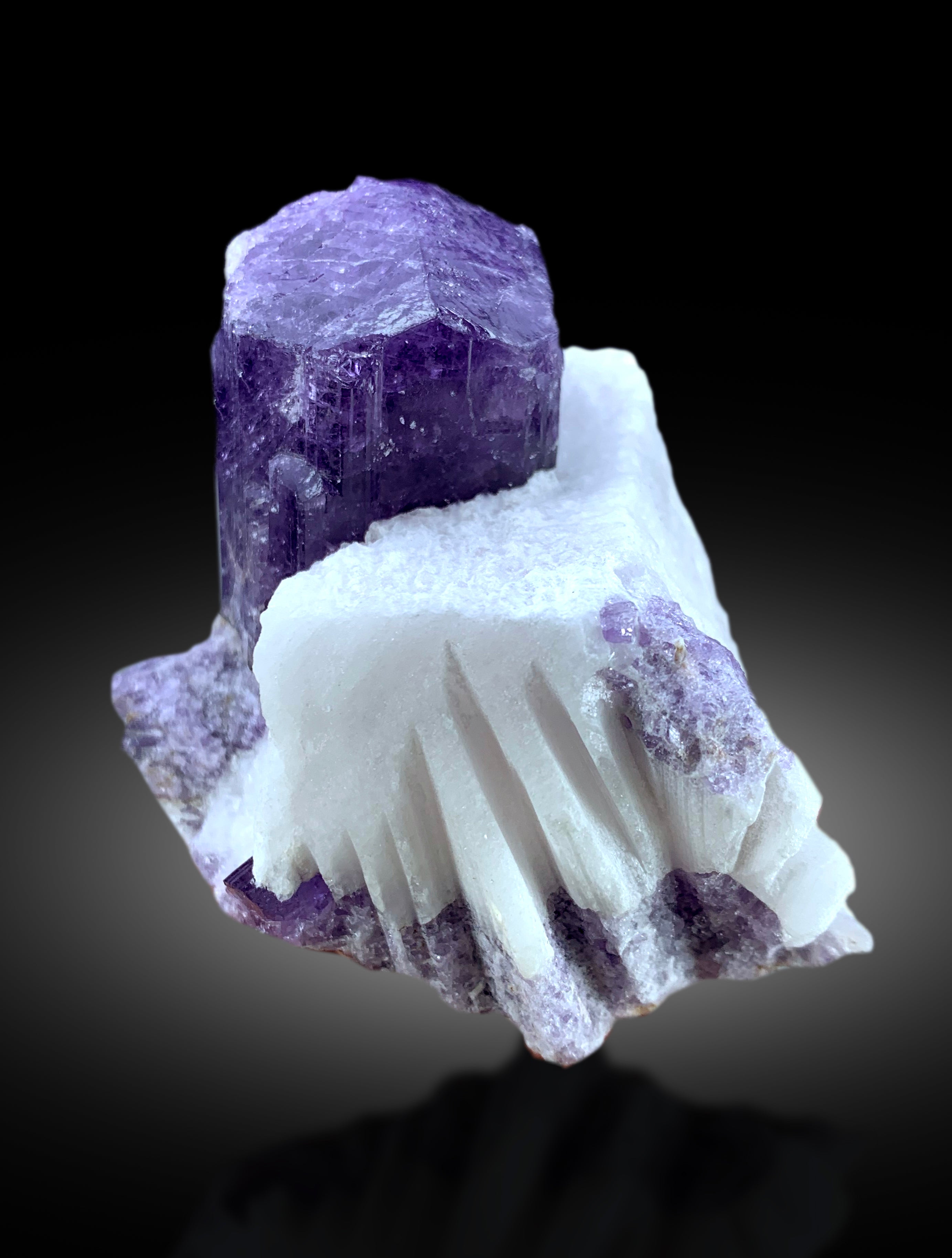 Natural Purple Color Scapolite on Matrix, Scapolite Crystal, Raw Mineral, Scapolite Specimen from Afghanistan - 206 gram