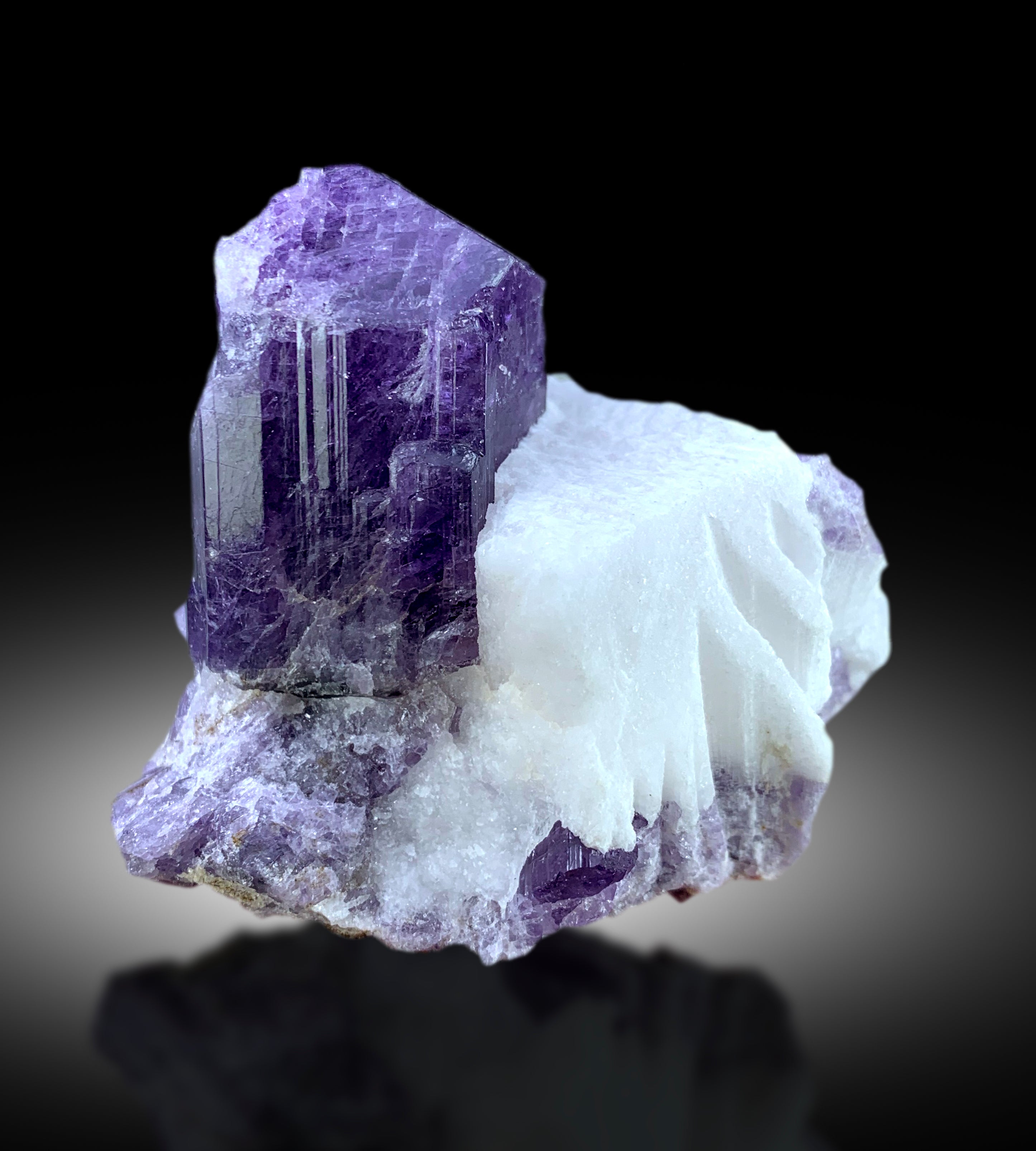 Natural Purple Color Scapolite on Matrix, Scapolite Crystal, Raw Mineral, Scapolite Specimen from Afghanistan - 206 gram