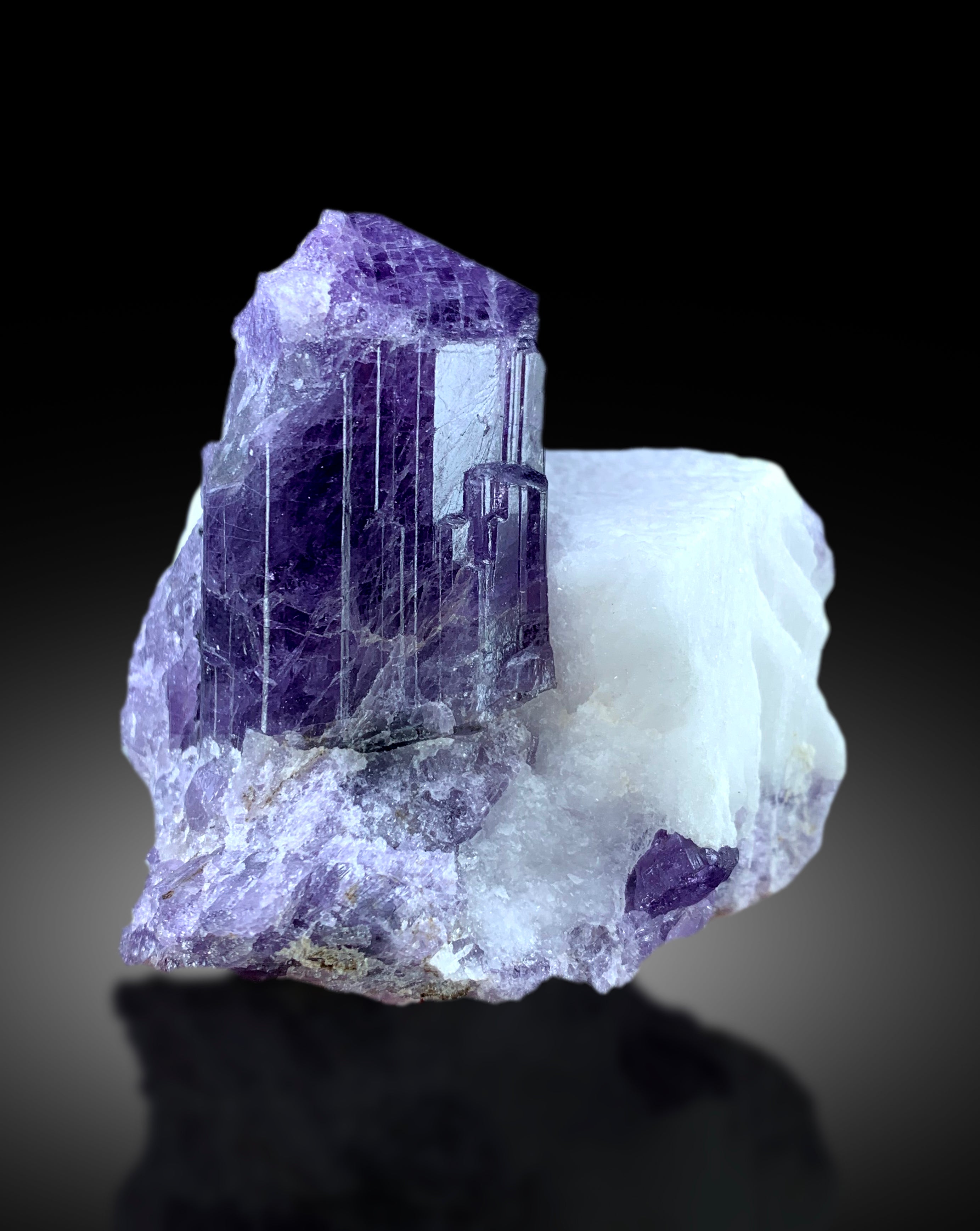 Natural Purple Color Scapolite on Matrix, Scapolite Crystal, Raw Mineral, Scapolite Specimen from Afghanistan - 206 gram