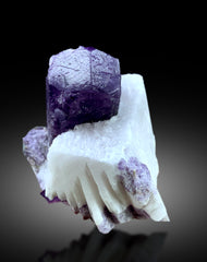 Natural Purple Color Scapolite on Matrix, Scapolite Crystal, Raw Mineral, Scapolite Specimen from Afghanistan - 206 gram