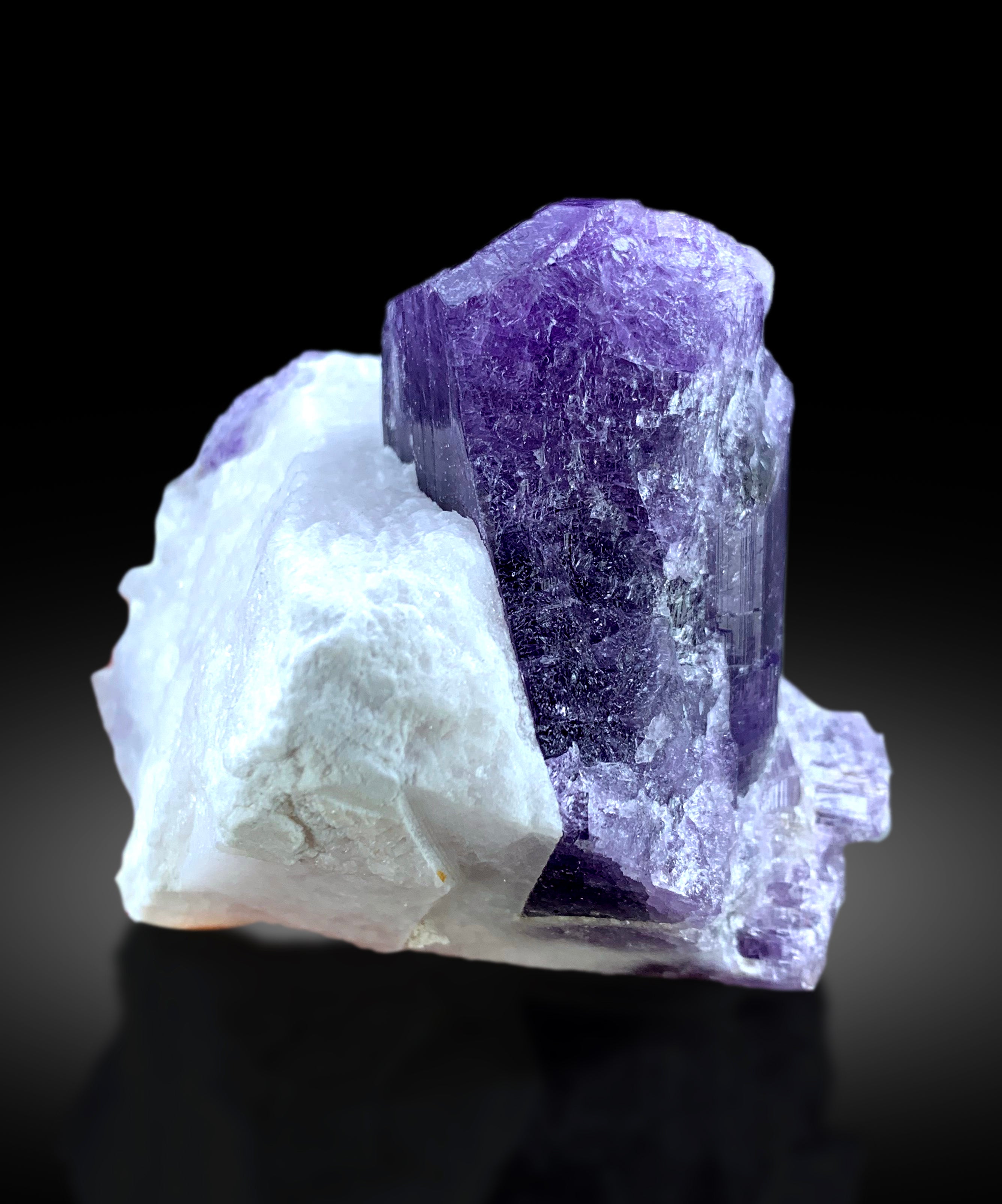 Natural Purple Color Scapolite on Matrix, Scapolite Crystal, Raw Mineral, Scapolite Specimen from Afghanistan - 206 gram