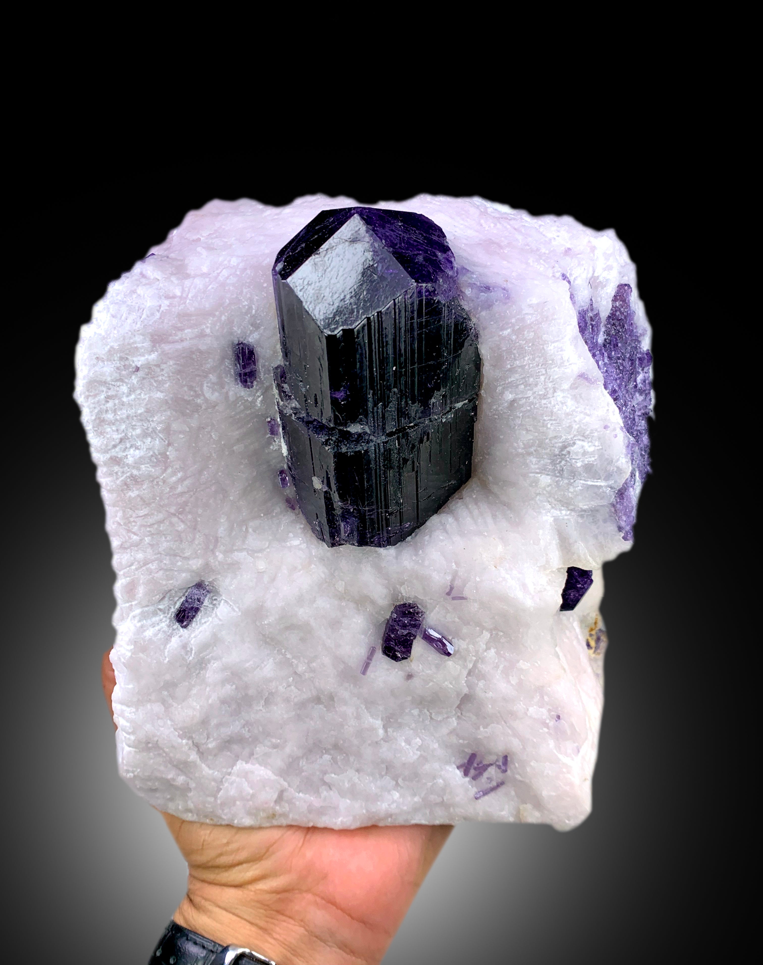 Museum Grade Purple Color Scapolite Crystals on Matrix, Raw Mineral, Scapolite Stone, Scapolite Specimen from Afghanistan - 4110 gram