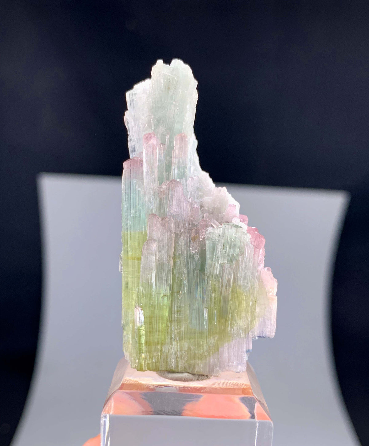 Bi-color Tourmaline Crystal Cluster From Afghanistan - 14 Grams