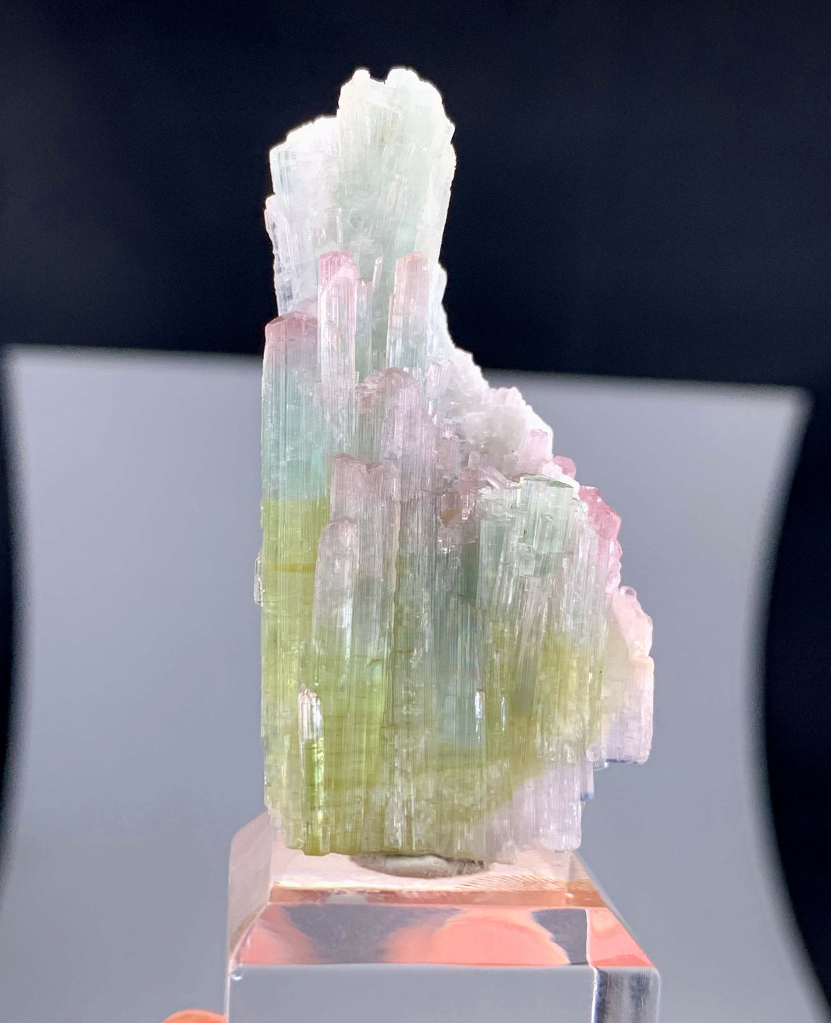 Bi-color Tourmaline Crystal Cluster From Afghanistan - 14 Grams