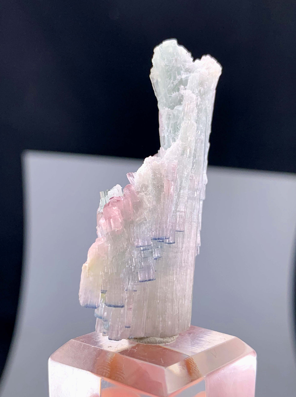 Bi-color Tourmaline Crystal Cluster From Afghanistan - 14 Grams